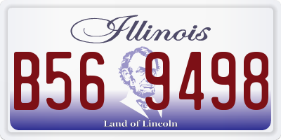IL license plate B569498