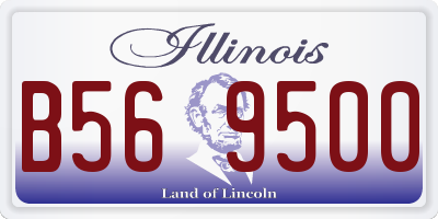 IL license plate B569500