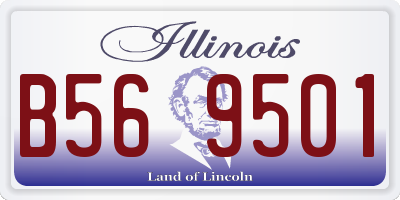 IL license plate B569501