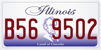 IL license plate B569502