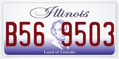 IL license plate B569503