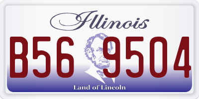 IL license plate B569504