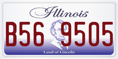 IL license plate B569505