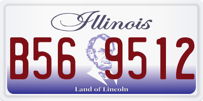 IL license plate B569512