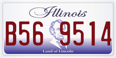 IL license plate B569514