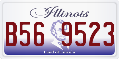 IL license plate B569523