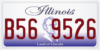IL license plate B569526