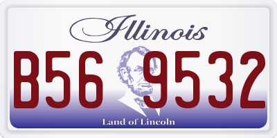 IL license plate B569532
