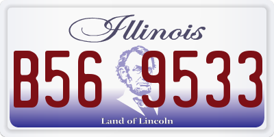 IL license plate B569533