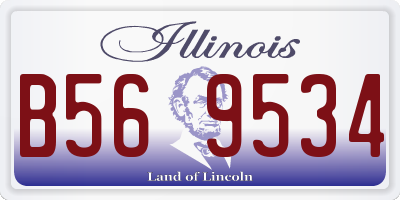 IL license plate B569534