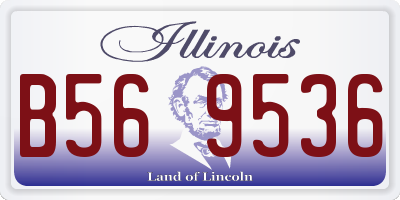 IL license plate B569536