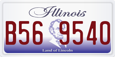 IL license plate B569540