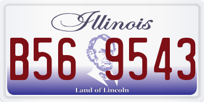 IL license plate B569543