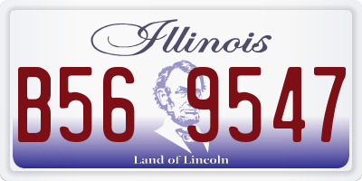 IL license plate B569547