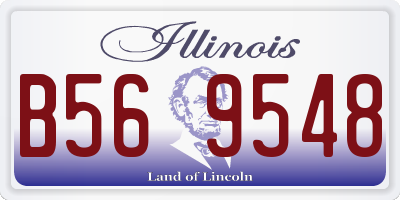 IL license plate B569548