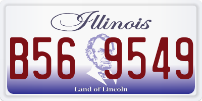 IL license plate B569549
