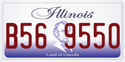 IL license plate B569550