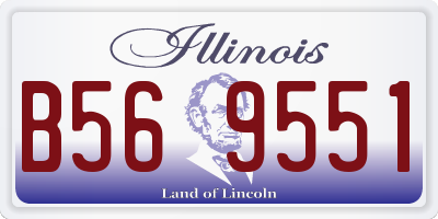 IL license plate B569551