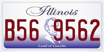 IL license plate B569562