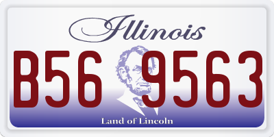 IL license plate B569563