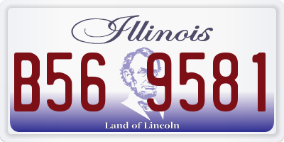 IL license plate B569581