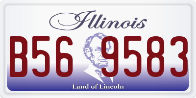 IL license plate B569583