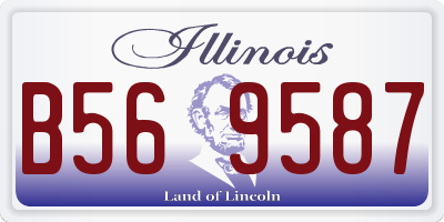 IL license plate B569587
