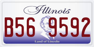 IL license plate B569592