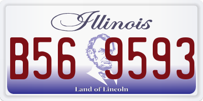 IL license plate B569593