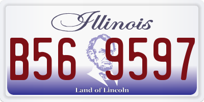 IL license plate B569597