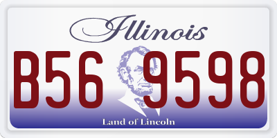 IL license plate B569598
