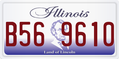 IL license plate B569610