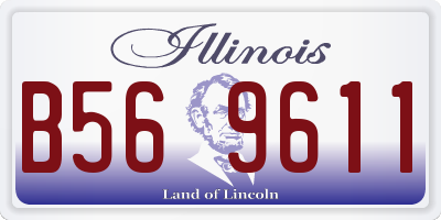 IL license plate B569611