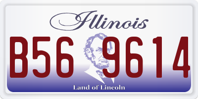 IL license plate B569614