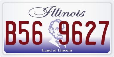 IL license plate B569627