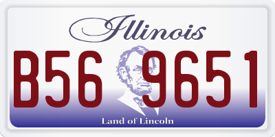 IL license plate B569651