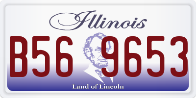IL license plate B569653