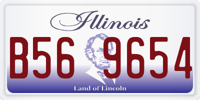 IL license plate B569654