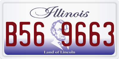 IL license plate B569663