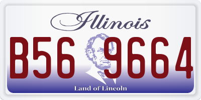 IL license plate B569664
