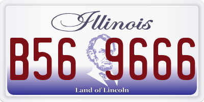 IL license plate B569666