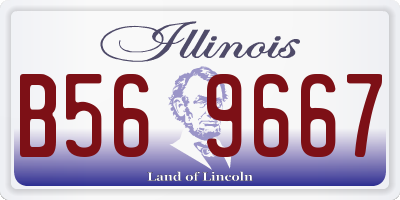 IL license plate B569667