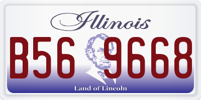 IL license plate B569668