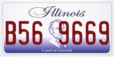 IL license plate B569669