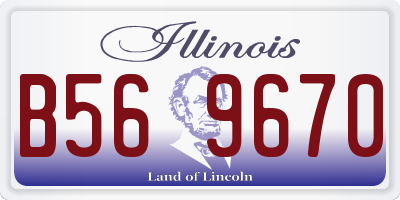 IL license plate B569670