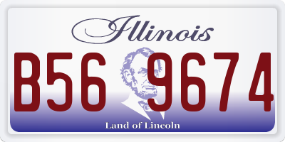 IL license plate B569674