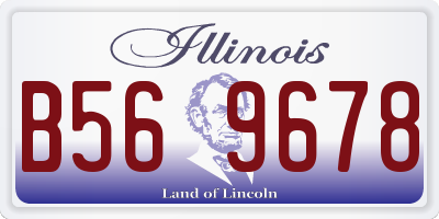 IL license plate B569678