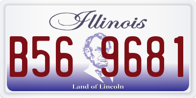 IL license plate B569681