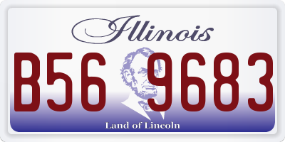 IL license plate B569683