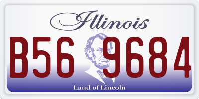 IL license plate B569684